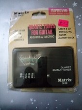 😎 MATRIX SR-1000💎QUARTZ TUNER🎶FOR GUITAR 🎸( ACOUSTIC AND ELECTRIC ) ⭐VG⭐