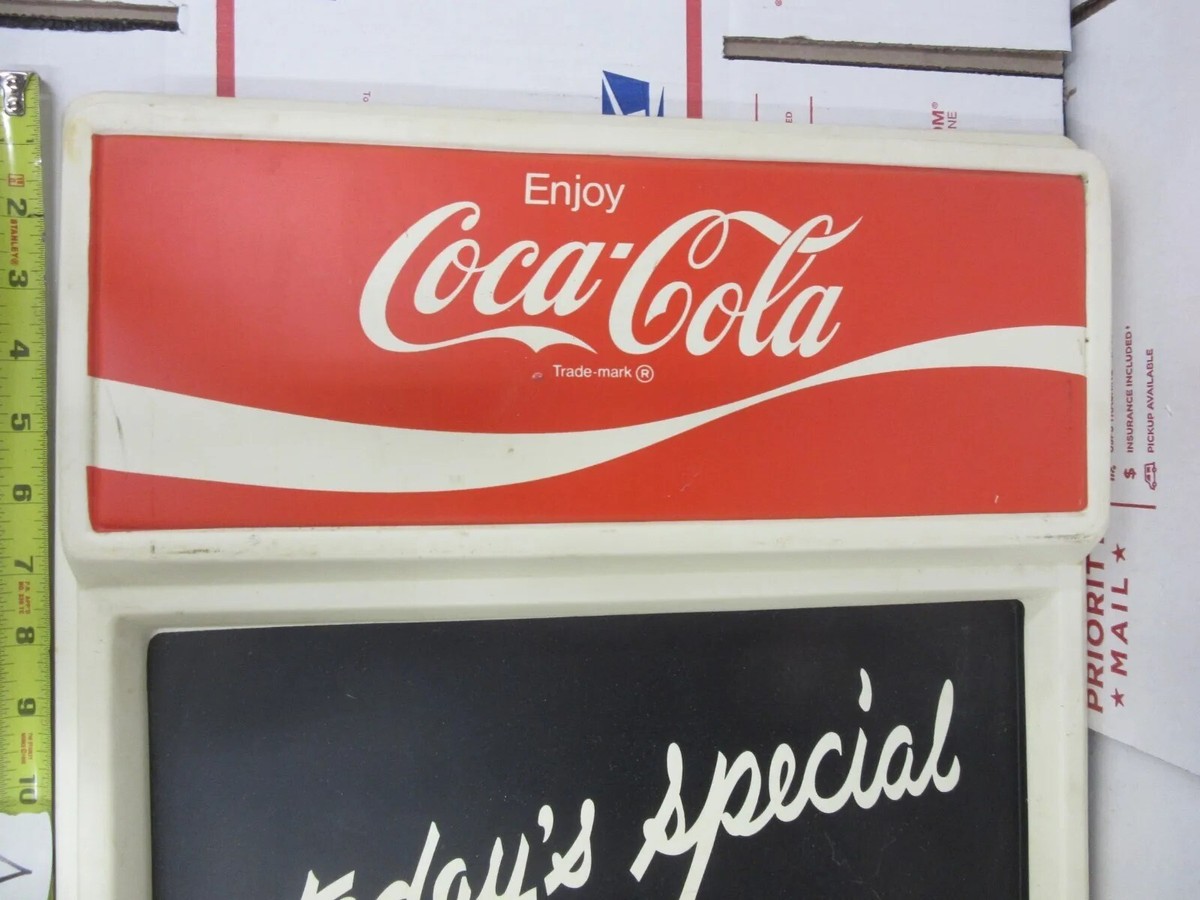 Coca-Cola Coke Today's Special Display Board vintage aged