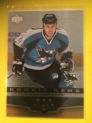 RYAN CLOWE RC 2005-06 Upper Deck Black Diamond Triple Diamond #276 SJ Sharks