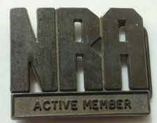 Belt Buckle NRA Letters Active Member National Rifle Association