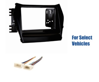 2 Din Car Stereo Radio Dash Wire Kit Combo for some 2013-2018 Hyundai Santa Fe
