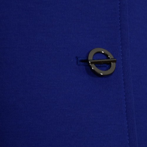Gonna TAHARI blu reale stretch ponte lavorata a maglia 12P - Foto 4 di 5