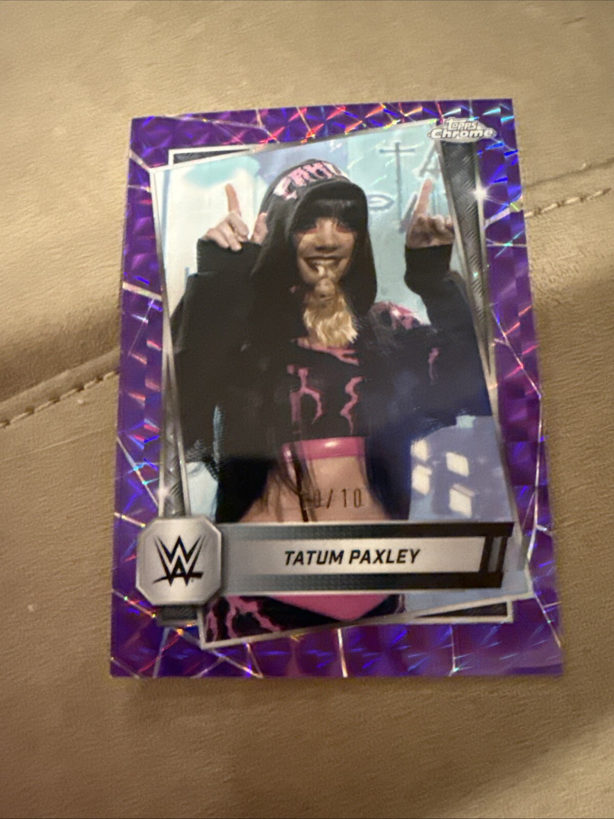 2025 Topps Chrome WWE Tatum Paxley Purple Geometric /10