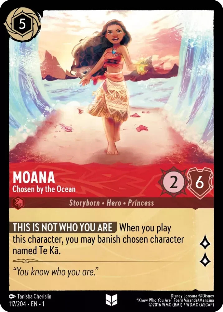 X4 MOANA Chosen by the Ocean (Playset) Uncommon 117/204 EN 1