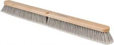 PRO SOURCE 36" Push Broom Head, 3" Poly Bristles, Wood Block, Handle Not Incl