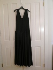 Tadashi Shoji Long Knit Gown Pleated knot bodice flows into skirt 2X New w/Tags