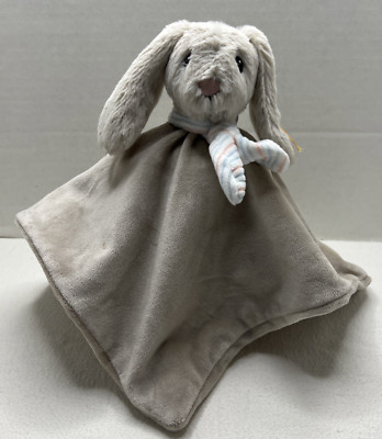 Steiff Lovey Bunny Security Blanket Ear Button Plush Stuffed Baby Toy Rabbit