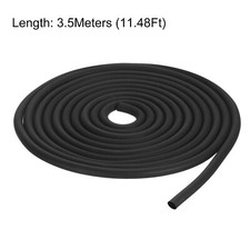 Foam Rubber Weather Seal Strip, 8mm Diameter 3.5 Meters Long for DIY Gasket