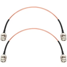 BNC Cables 1FT 2PCS, 50 Ohm BNC Male Cable RG316 Antenna Cable for Antenna Scann