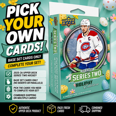 2025-26 Upper Deck Series 2 Holiday Hockey Base Set Pick Your Own Cards