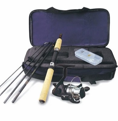 Okuma Voyager Spinning Freshwater Fishing Travel Kit