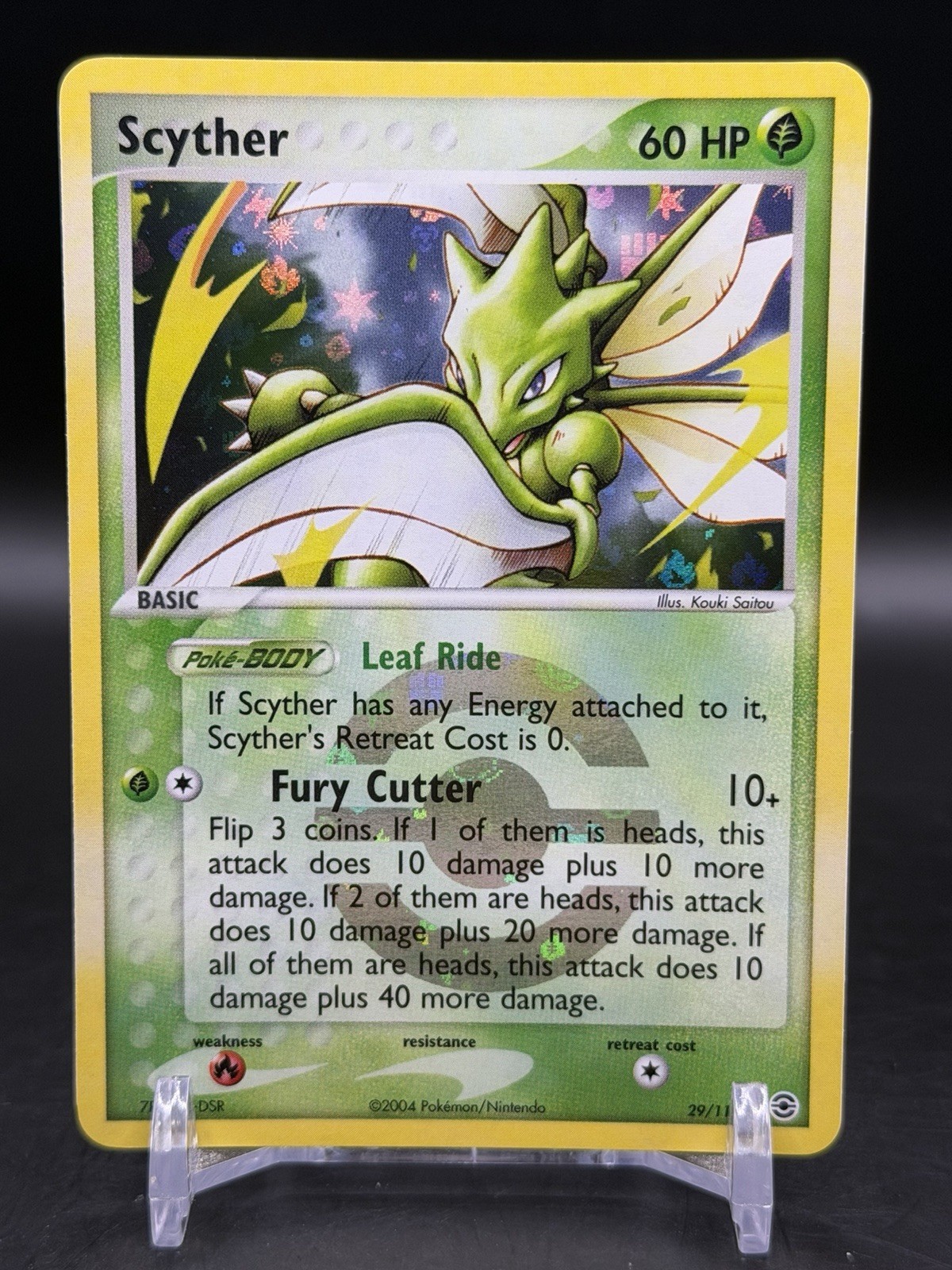 Scyther Reverse Holo Rare 29/112 Fire Red Leaf Green Pokémon English NM