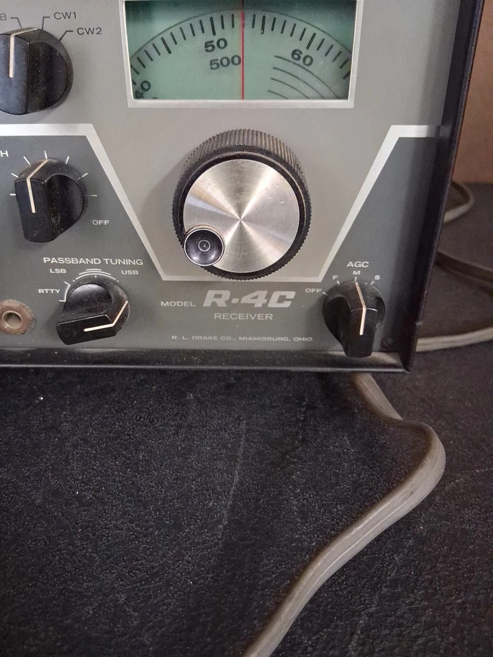 Drake R-4C HF Ham Band Receiver Communication C S/N 17190 #C5 - Image 2 of 4