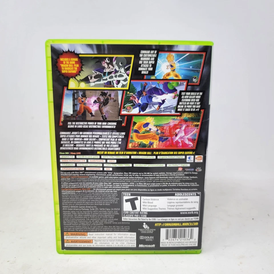 Dragon Ball Raging Blast 2 (Microsoft Xbox 360) CIB Complete Tested Working - Image 2 of 4