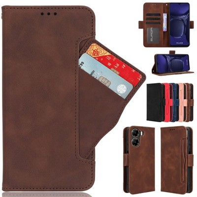 For Villaon V50s/ V654L Separable Card Slot Flip Leather Wallet Stand Case Cover