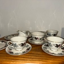 Royal Doulton Camelot Bone China Tea Set – Vintage – Cups, Saucers, Jug & Plates