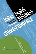 Italian/English Business Correspondence by Vincent Edwards (English) Hardcover B