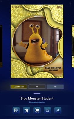 Topps Disney Collect Slug Monster  Legendary 25cc Sparkle Chromatic{DIG1TAL}