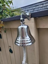 New 14" Large Nautical Brass Ship Door Bell Engraved Wall Mount Personalized