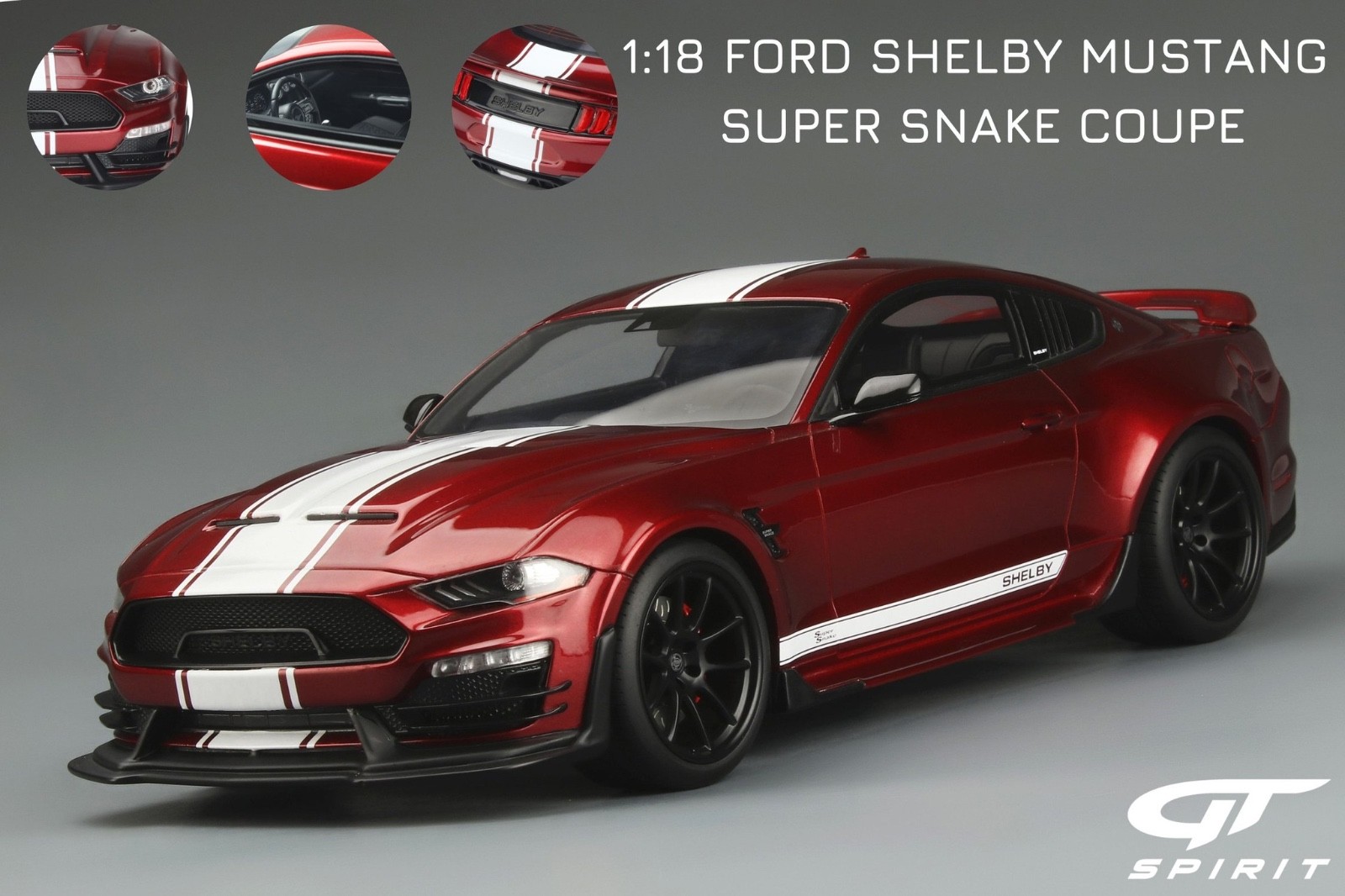 Ford Mustang Shelby Super Snake GT Spirit 1:18 voiture miniature de sport 2021 grise