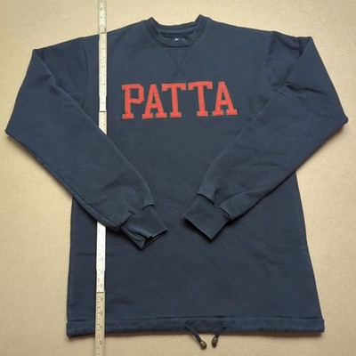 Patta Sweatshirt Herren Medium schwarz rot Logo Rundhals Streetwear Pullover