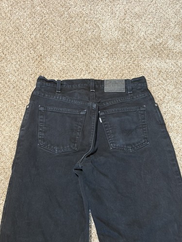 Vintage Levi Silver Tab Jeans Mens 30x32 Black Loose Fit Y2K 90s USA Made Baggy by Levi's, $50.99 - Photo 7