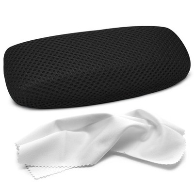 Hard Shell Glasses Case   Extra Large Eyeglass Case with Microfiber Cloth