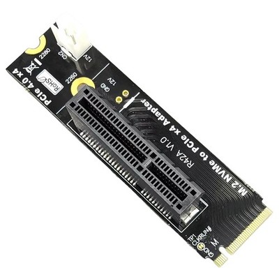 M2 NVMe Key-M auf PCI-E 4.0 X4 Riser-Karte Adapterplatine Konverterkarte mi3346