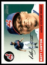 Matt Lawton 2004 Topps Heritage #233 Indians MLB READ FREE SHIPPING AutographDen