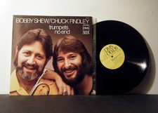 BOBBY SHEW and CHUCK FINDLEY LP Trumpets No End 1984 Delos   jazz vinyl