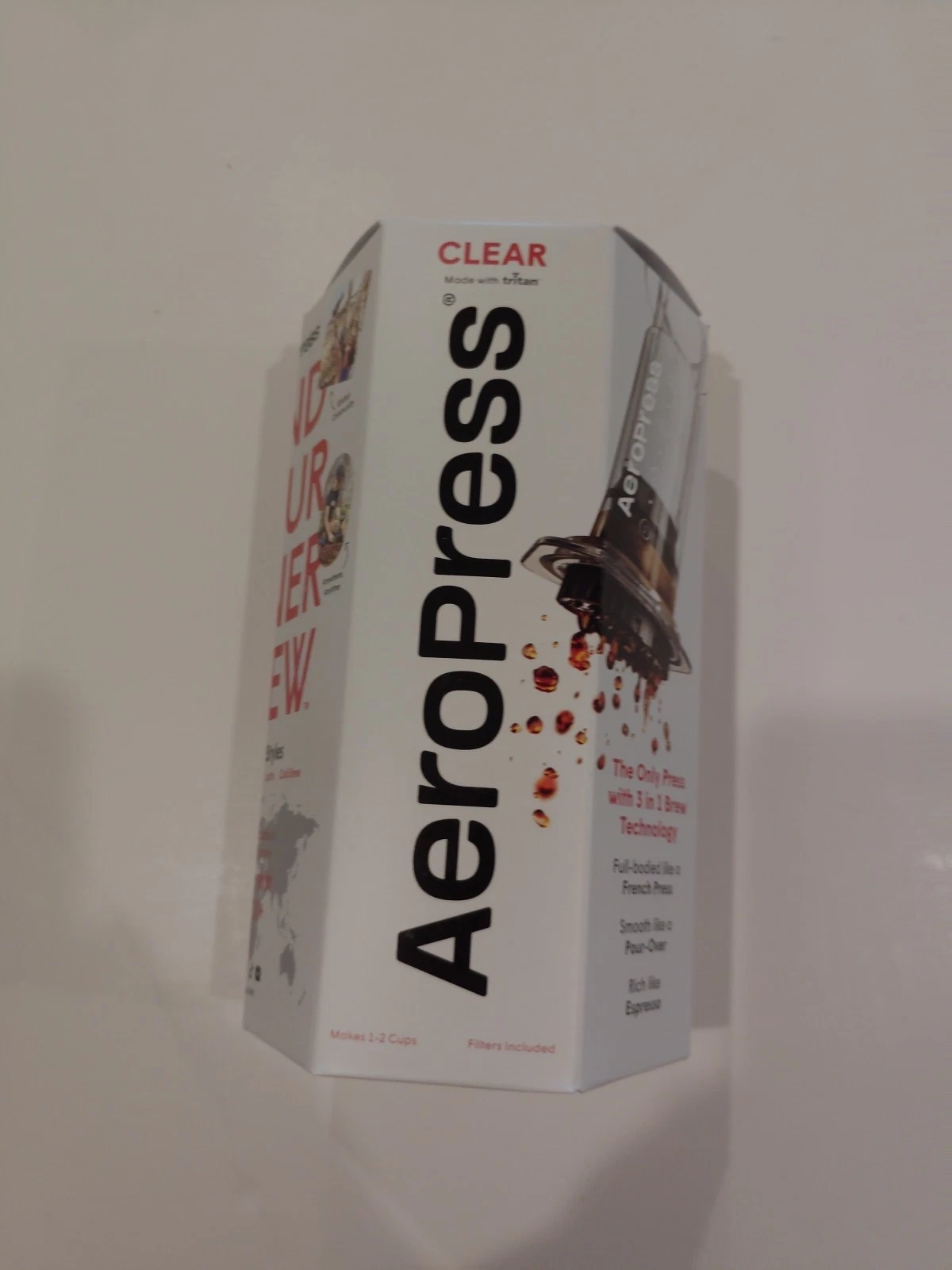 Aeropress Clear Coffee Press – 3 In 1 Brew Method Pourover, Espr...
