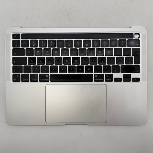 MacBook Pro 13" A2338 M1 M2 Handauflage + Tastatur + Trackpad + Akku in Silber