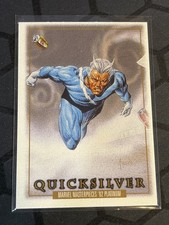 2024 SkyBox Marvel Masterpieces 92 Platinum Quicksilver #71 Leather