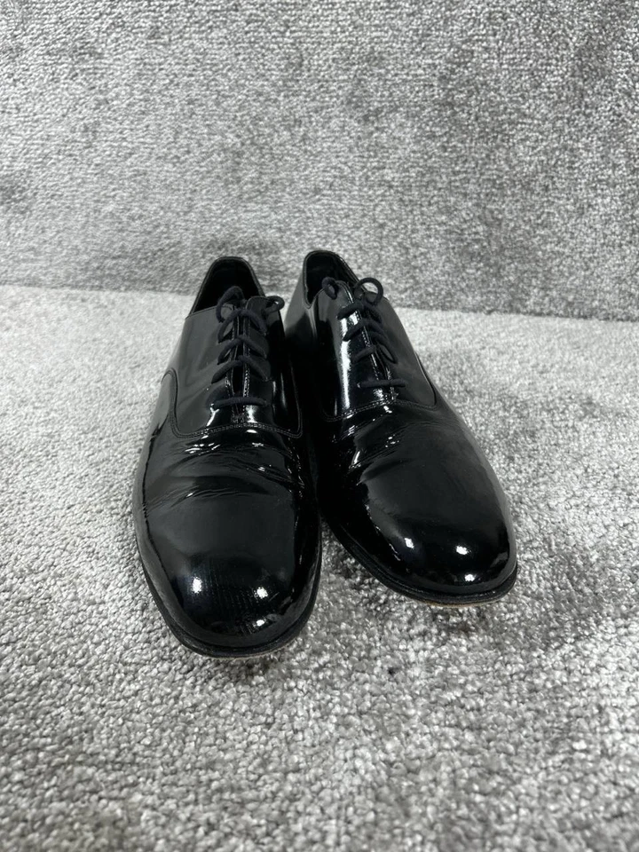 Zapatos de esmoquin Churchs charol para hombre talla 8 Reino Unido 9 Estados Unidos negros Oxford Foto 3 de 4