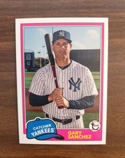 2018 Archives 1981 Design Topps Logo Swap Gary Sanchez #289