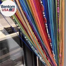 100Cmx200Cm Decorative Door String Curtain Beads Wall Panel Fringe Window Room D