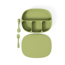 Muqee Peeko Toddler Necessities Baby Feeding Essentials Set for Pea Pod Green