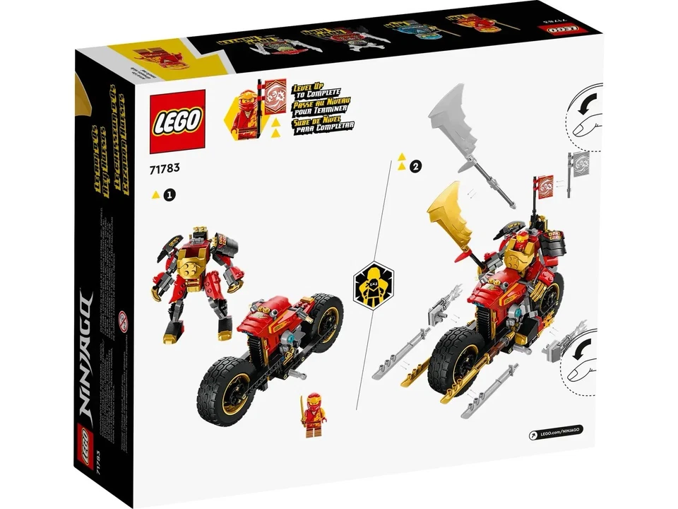 Lego Ninjago - 71783- La moto du robot de Kai – Évolution- NEUF et Scellée - Photo 2/3