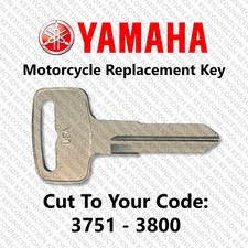 Yamaha Motorcycle Replacement Key Cut to Your Code 3751 - 3800