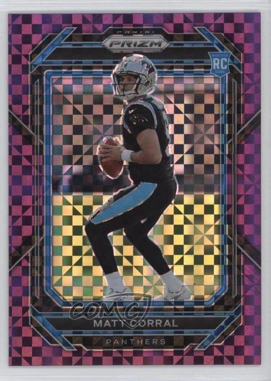 2022 Panini Prizm Rookies Purple Power Prizm /49 Matt Corral #304 Rookie RC