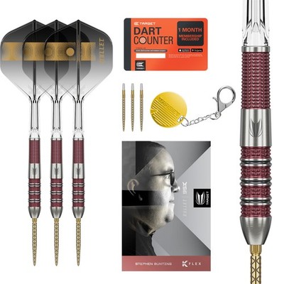 Target Stephen Bunting Darts Set 95K 95% Tungsten Swiss Point SP K-Flex kflex