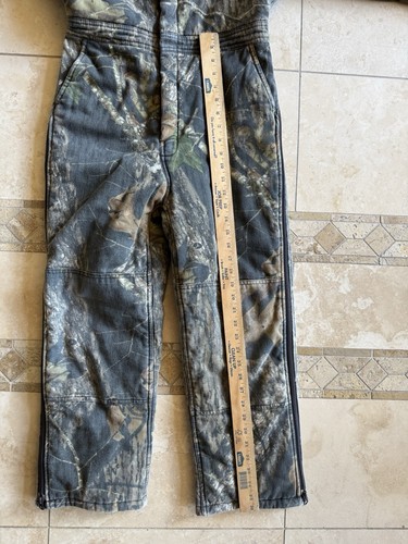 Cabelas Coveralls Kids Medium Mossy Oak Camo Coveralls Jumpsuit - Picture 10 of 10