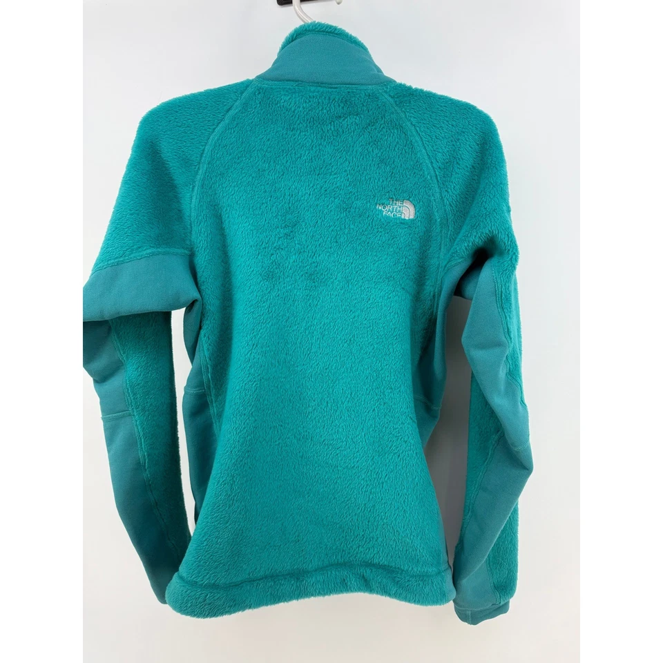 Chaqueta polar The North Face Summit Series para mujer Polartec verde azulado cremallera completa talla M Foto 3 de 4