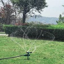 360 Degree Rotating Lawn Sprinkler with Adjustable Watering Coverage Heavy Duty