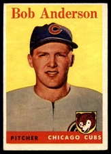 1958 Topps #209 Bob Anderson VG RC Rookie Cubs      ID:63617