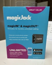 MagicJack MagicIn & MagicOut VOIP Phone Adapter Compatible W/ MacOS & Windows