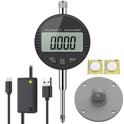 AUTOUTLET Digitale Messuhr mit 3M Micro Datenkabel, Digital Messuhr Messtaster