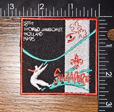 18th World Jamboree Holland 1995 Singapore Contingent Patch BSA