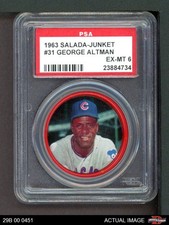 1963 Salada Metal Coins #31 George Altman Cardinals PSA 6 - EX/MT