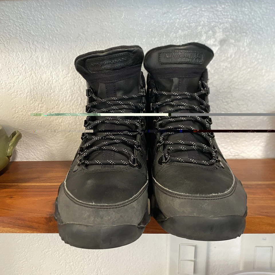 Air Jordan 9 Retro Boot NRG Black Concord 2018 AR4491-001 Mens US Size 8.5 Mens - Image 3 of 4